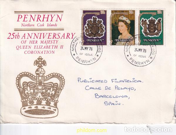Timbres: 728464 USED PENRHYN 1978 25 ANIVERSARIO DE LA CORONACION DE ISABEL II