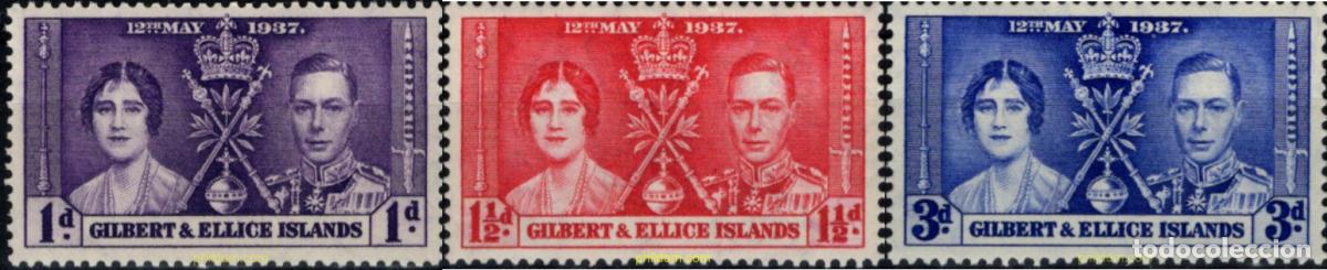 Timbres: 796817 HINGED GILBERT Y ELLICE 1937