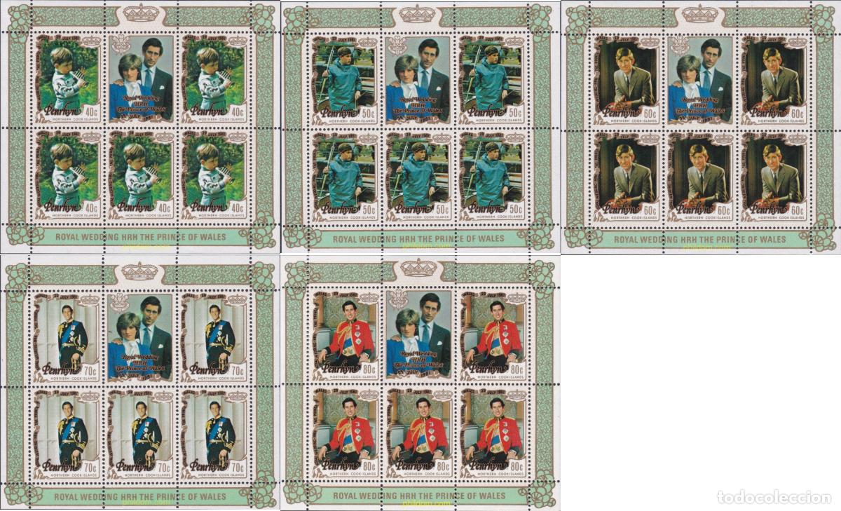 Timbres: 17715 MNH PENRHYN 1981 BODA DEL PRINCIPE CARLOS Y LADY DIANA SPENCER