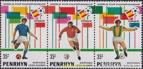 Selos: 796891 MNH PENRHYN 1981 COPA DEL MUNDO DE FUTBOL. ESPA&Ntilde;A-82