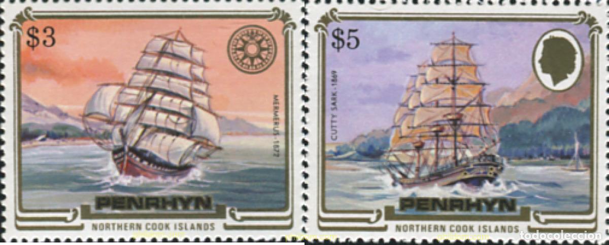 Francobolli: 698346 MNH PENRHYN 1984 BARCOS DE VELA