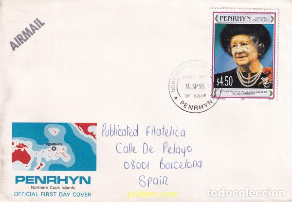 Sellos: 728462 USED PENRHYN 1995 95 ANIVERSARIO DE LA REINA MADRE