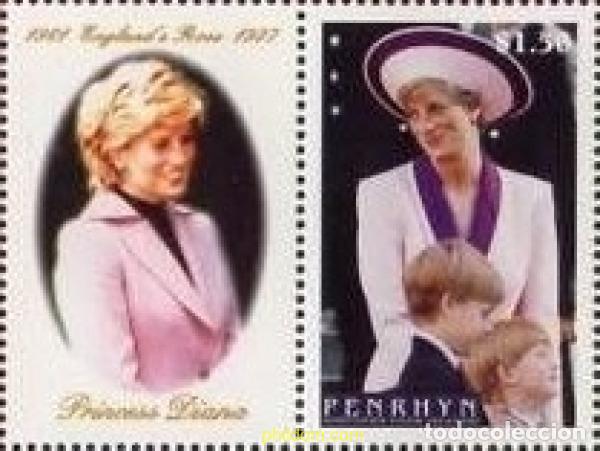 Sellos: 299055 MNH PENRHYN 1998 HOMENAJE A LA PRINCESA DIANA DE GALES