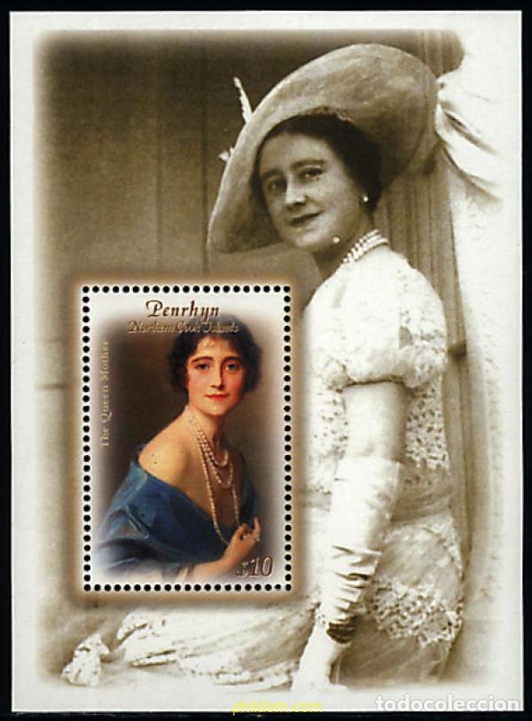 Sellos: 60549 MNH PENRHYN 2000 CENTENARIO DE LA REINA MADRE