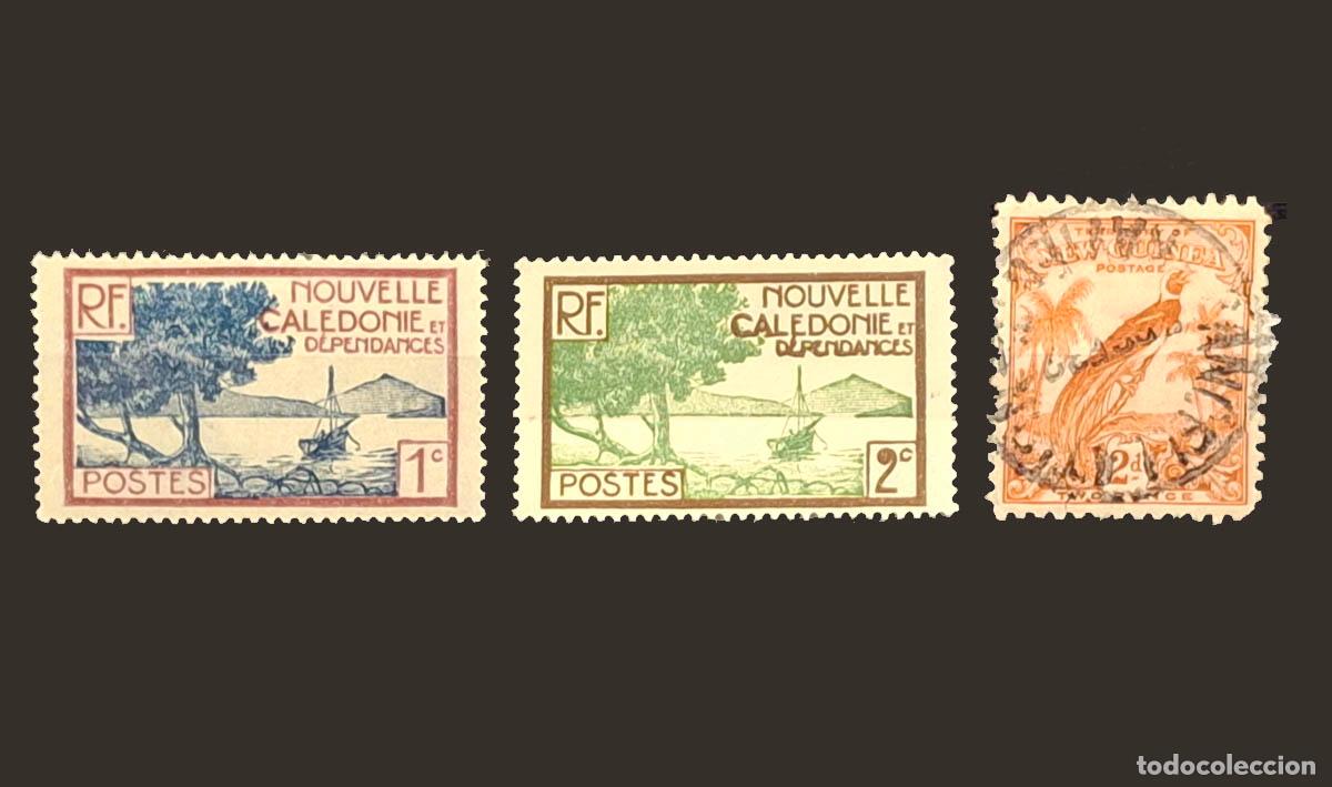 Sellos: 1928-1932 Nueva caledonia 3 sellos