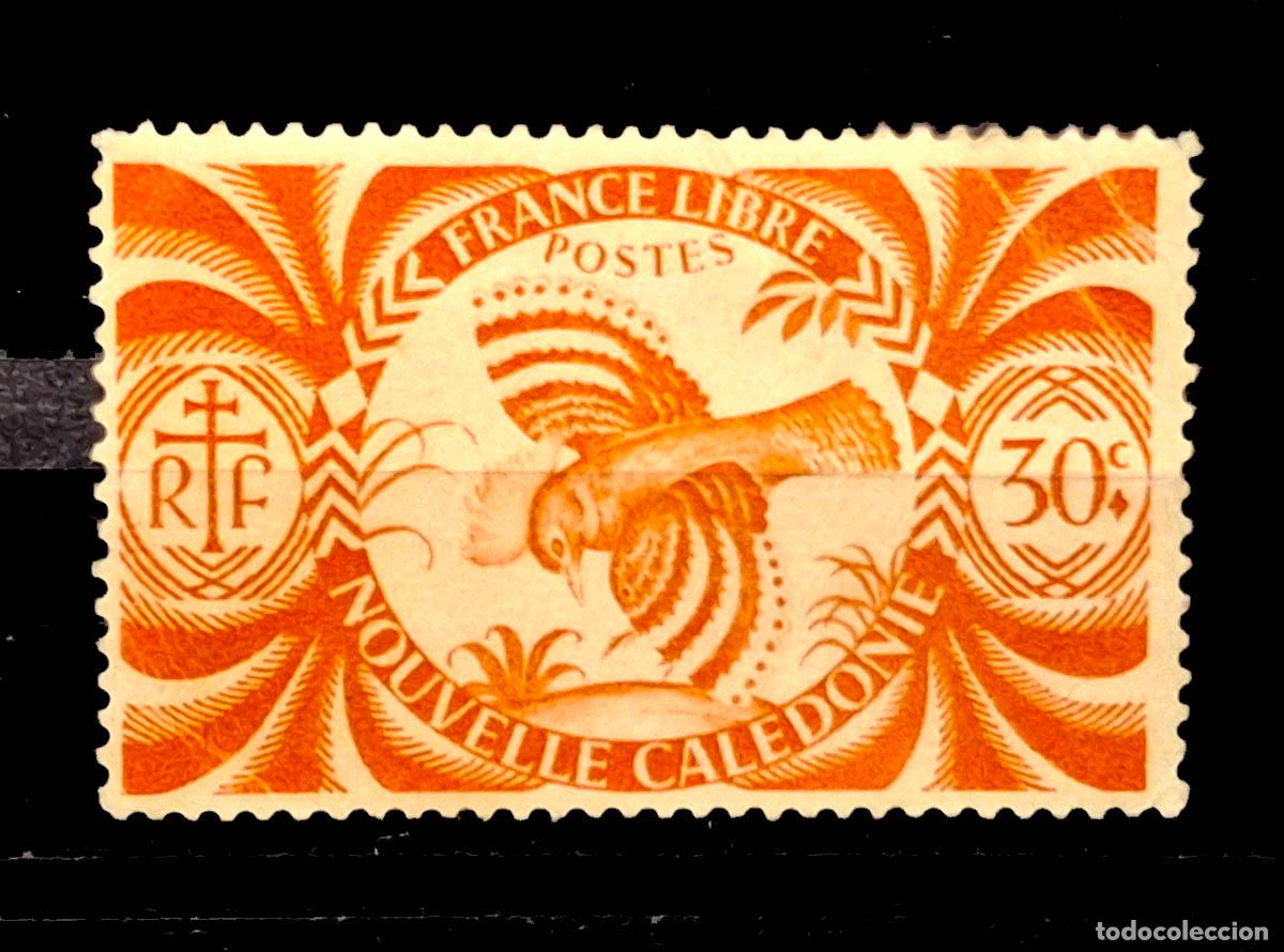 Sellos: 1942 Nueva Caledonia, Segunda Guerra Mundial, Francia Libre