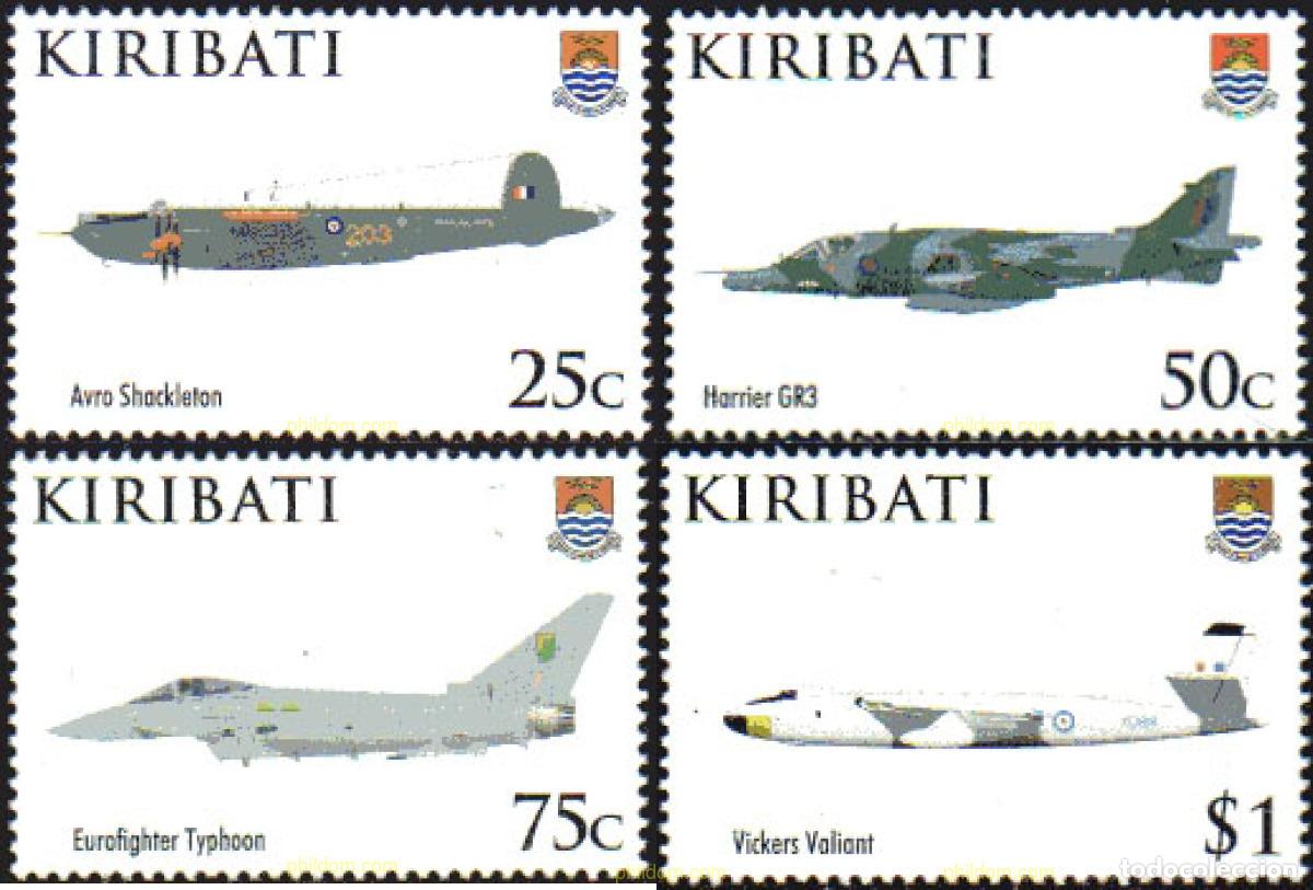Sellos: 239269 MNH KIRIBATI 2008 90 ANIVERSARIO DE LA ROYAL AIR FORCE.