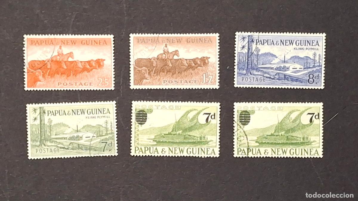 Sellos: 6 sellos dePap&uacute;a Nueva Guinea