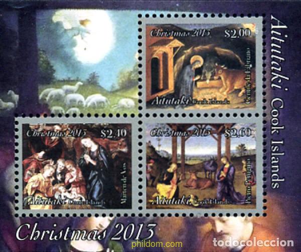 Sellos: 313800 MNH AITUTAKI 2013 NAVIDAD. PINTURAS