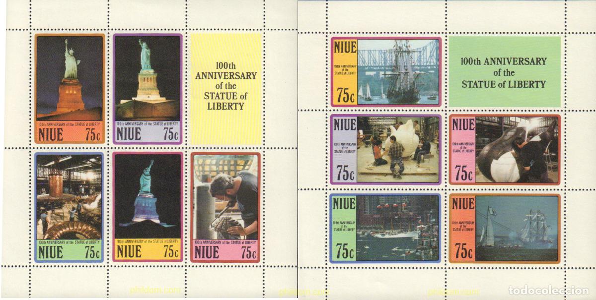 Sellos: 56684 MNH NIUE 1987 CENTENARIO DE LA ESTATUA DE LA LIBERTAD