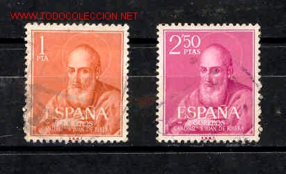 Sellos: Canonizaci&oacute;n del Beato Juan Ribera - Foto 1