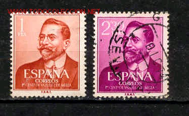 Sellos: I Centenario del Nacimiento de Juan V&aacute;zquez de Mella - Foto 1