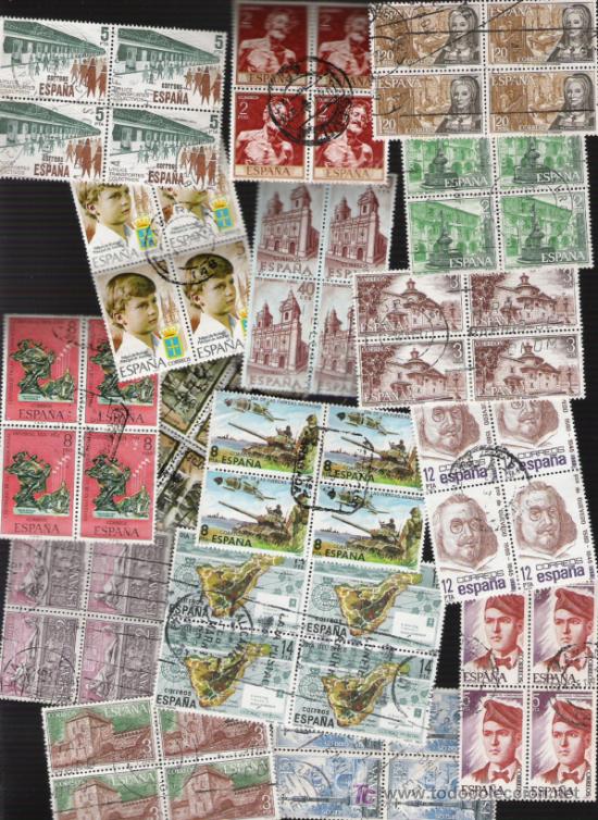 Sellos: LOTE DE BLOQUE DE CUATRO DE ESPA&Ntilde;A 2&ordm; CENTENARIO - Foto 1