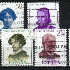 Sellos: ++ ESPAÑA / SPAIN / SERIE COMPLETA AÑO 1970 YVERT NR.1645/50 USADA LITERATOS ESPAÑOLES. Lote 7797541