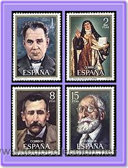 Sellos: ESPA&Ntilde;A 1971 2027/0 Personajes - Foto 1