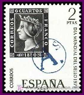 Sellos: ESPA&Ntilde;A 1971 2033 D&iacute;a del Sello - Foto 1