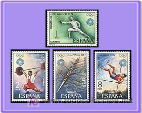 Sellos: ESPA&Ntilde;A 1972 2098/1 Munich - Foto 1