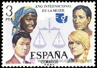 Sellos: ESPA&Ntilde;A 1975 2264 A&ntilde;o Int. Mujer - Foto 1