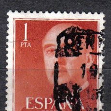 Sellos: ESPAÑA 1955 - 1 P - EDIFIL 1153 - GENERAL FRANCO - USADO