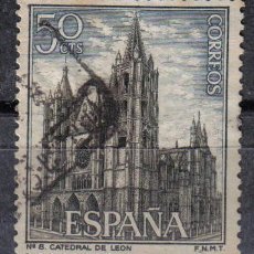 Sellos: ESPAÑA 1964 - 50 C - EDIFIL 1542 - CATEDRAL DE LEON - USADO