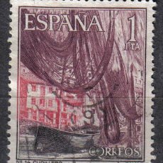 Sellos: ESPAÑA 1965 - 1 P - EDIFIL 1648 - CUDILLERO (ASTURIAS) - USADO