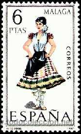 Sellos: ESPA&Ntilde;A 1969 1905 TRAJE MALAGA - Foto 1