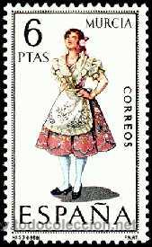 Sellos: ESPA&Ntilde;A 1969 1906 TRAJE MURCIA - Foto 1