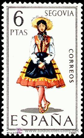 Sellos: ESPA&Ntilde;A 1970 1955 TRAJE SEGOVIA - Foto 1