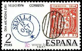 Sellos: ESPA&Ntilde;A 1974 2179 D&iacute;a del Sello - Foto 1