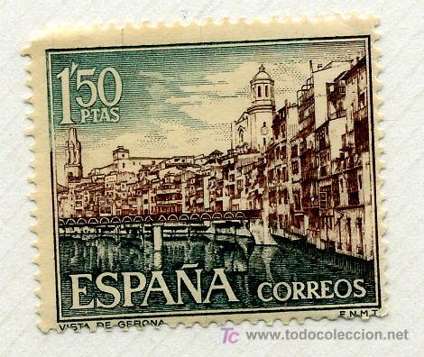 Sellos: VISTA DE GERONA 1,50 PTAS. NUEVO - Foto 1