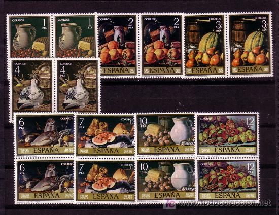 Sellos: SERIE PINTORES-EUGENIO MENENDEZ-BLOQUE DE DOS-A&Ntilde;O 1976-N&ordm; EDIFIL 2360-2367