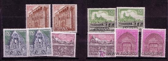 Sellos: SERIE TURISTICA A&Ntilde;O 1968.N&ordm; 1875/1879 - Foto 1