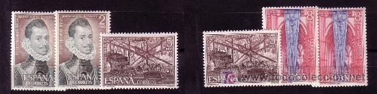 Sellos: 4&ordm; CENTENARIO DE LA BATALLA DE LEPANTO-2055/57-A&Ntilde;O 1971