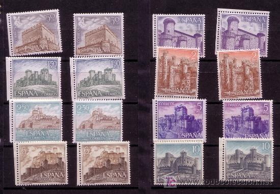 Sellos: CASTILLOS DE ESPA&Ntilde;A-A&Ntilde;O 1967- N&ordm; 1809/1816