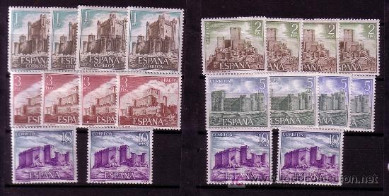 Sellos: CASTILLOS DE ESPA&Ntilde;A-A&Ntilde;O 1972- N&ordm; 2093/2097