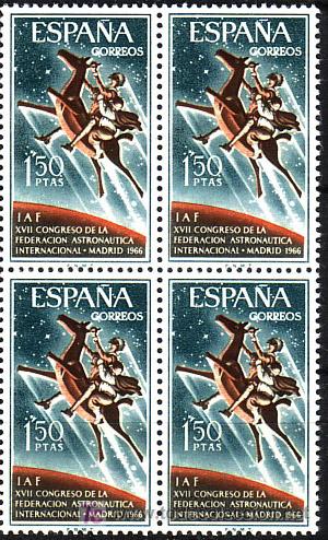 Francobolli: CONGRESO DE LA FEDERACION ASTRON&Aacute;UTICA INTERNACIONAL-A&Ntilde;O 1966-N&ordm; 1749