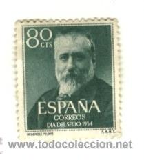 Sellos: 80 centimos - marcelino men&eacute;ndez y pelayo 1954 - Foto 1