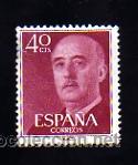 Sellos: Edifil 1148 (40 c. lila oscuro) 1955-56.-General Franco.