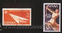 Sellos: ESPA&Ntilde;A 1966 - ALEGORIAS - EDIFIL 1765/66** - Foto 1