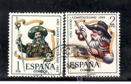 Sellos: espa&ntilde;a 1672/3 usada, a&ntilde;o santo compostelano, - Foto 1