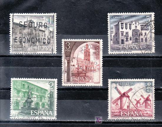 Sellos: espa&ntilde;a 2129/33 usada, serie turistica, - Foto 1