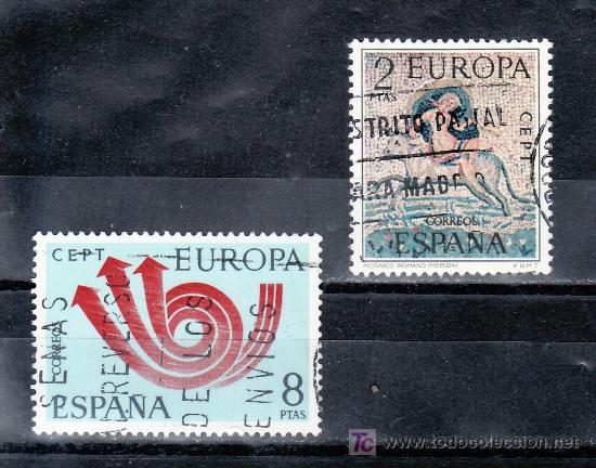 Sellos: espa&ntilde;a 2125/6 usada, tema europa, cept, - Foto 1