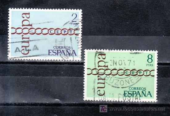 Sellos: espa&ntilde;a 2031/2 usada, tema europa, cept, - Foto 1