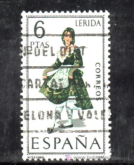 Sellos: espa&ntilde;a 1901 usada, trajes tipicos espa&ntilde;oles, lerida - Foto 1