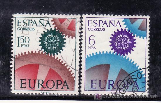 Sellos: espa&ntilde;a 1795/6 usada, tema europa, cept, - Foto 1