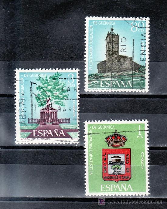 Sellos: espa&ntilde;a 1720/2 usada, vi centenario de la fundacion de guernica, - Foto 1