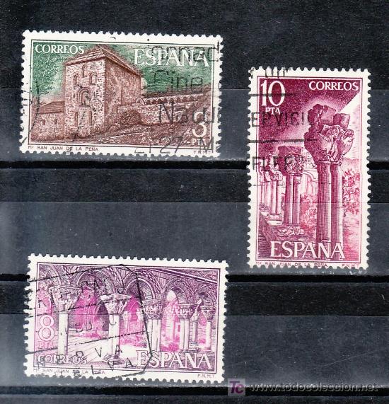 Sellos: espa&ntilde;a 2297/9 usada, monasterio de san juan de la pe&ntilde;a, - Foto 1