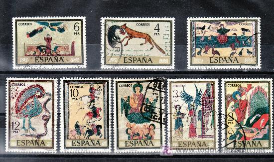 Sellos: espa&ntilde;a 2284/91 usada, pintura, codices, - Foto 1