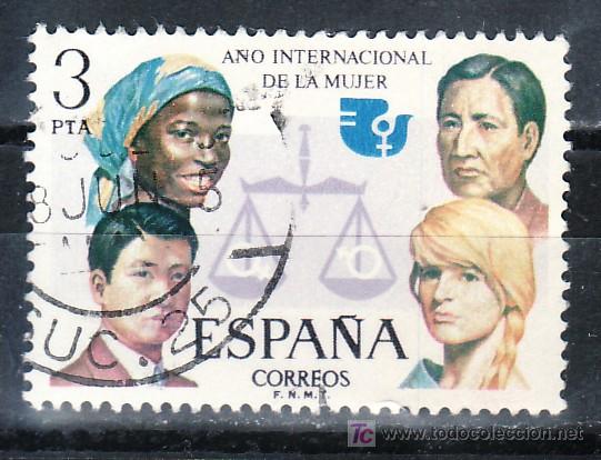Sellos: espa&ntilde;a 2264 usada, a&ntilde;o internacional de la mujer - Foto 1