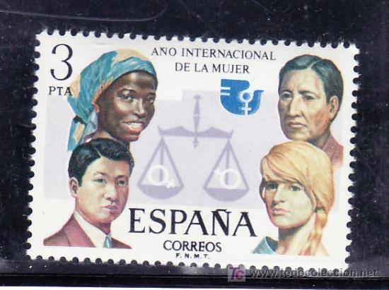 Sellos: espa&ntilde;a 2264 sin charnela, a&ntilde;o internacional de la mujer, - Foto 1